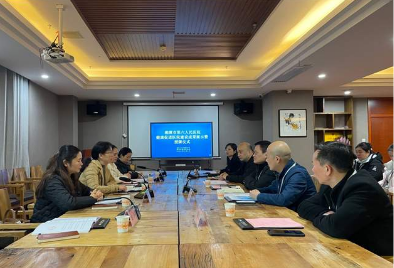 <b>湘潭市第六人民医院被成功授牌“湘潭市健康促进医院”</b>