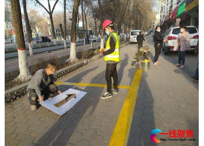 公共区域停车位划线开始啦