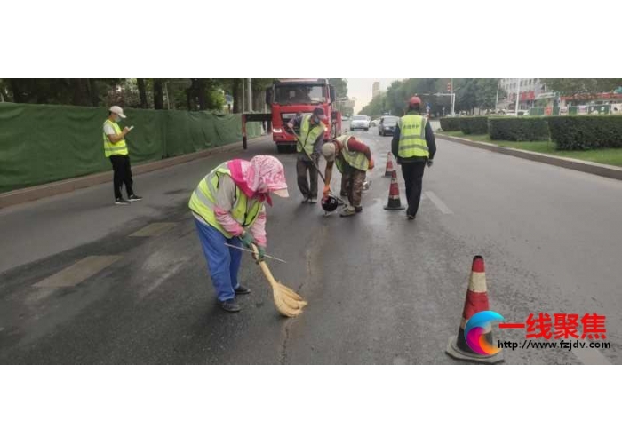 修补道路裂缝  确保行车平稳 