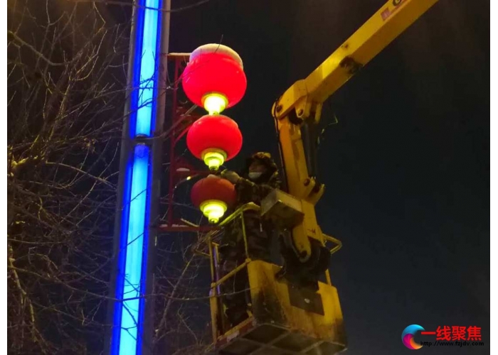 北四路红灯笼亮起来