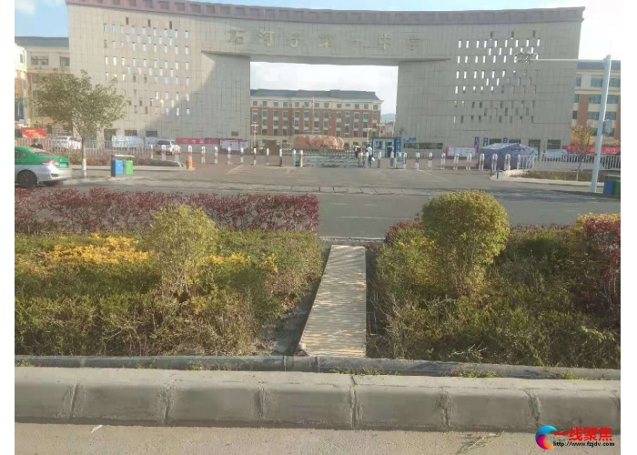 为学生铺筑彩砖道