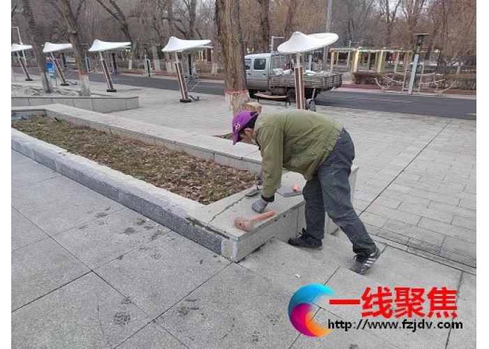 园林工人在行动 助力创城添光彩