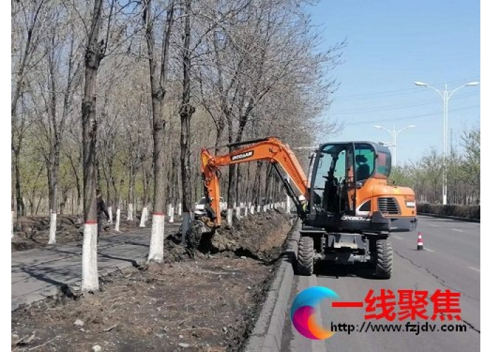  新疆石河子市园林绿化养护中心开展黄土裸露治理工作