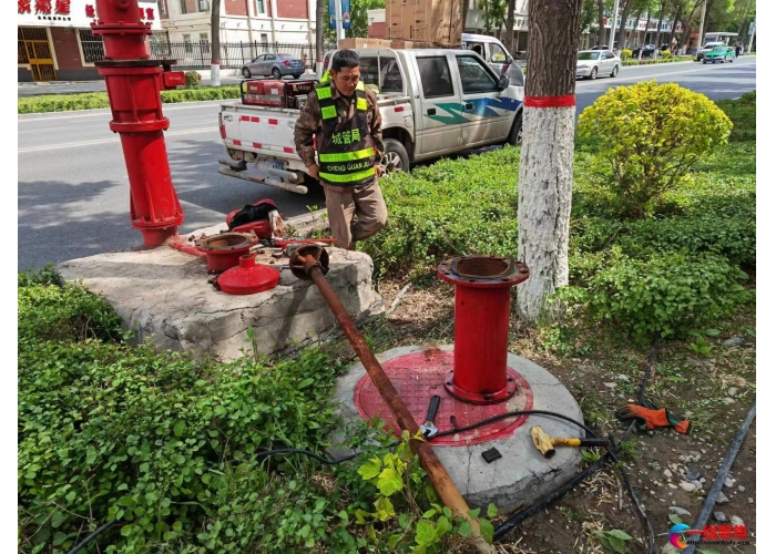 消防水鹤阀门锈蚀  及时维修保安全