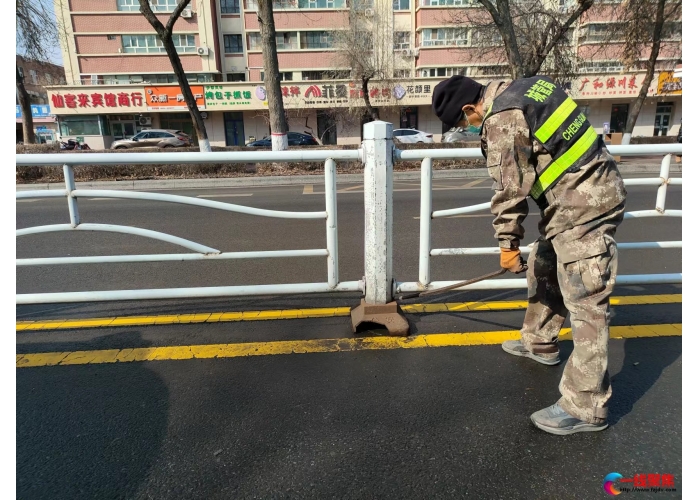 快速修复交通设施   提升道路安全系数 